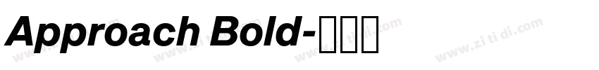 Approach Bold字体转换
